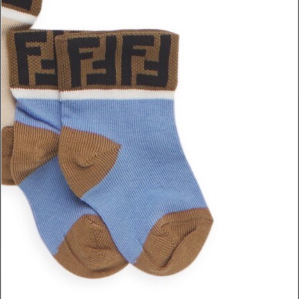 NEW Authentic Fendi baby socks